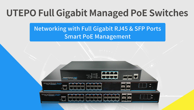 UTEPO Full Gigabit Managed PoE Switches